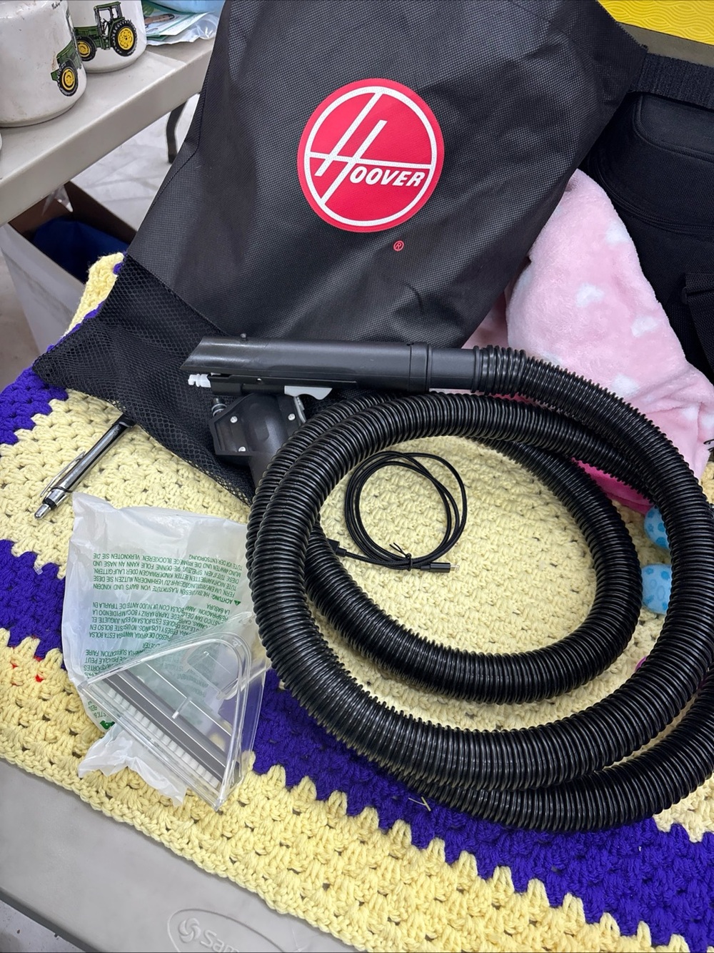 Hoover Smartwash hose & upholstery tool in original storage bag